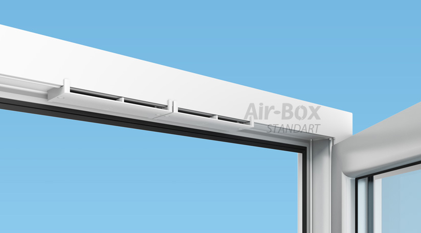 Монтаж приточного клапана на окно Air-Box Standart